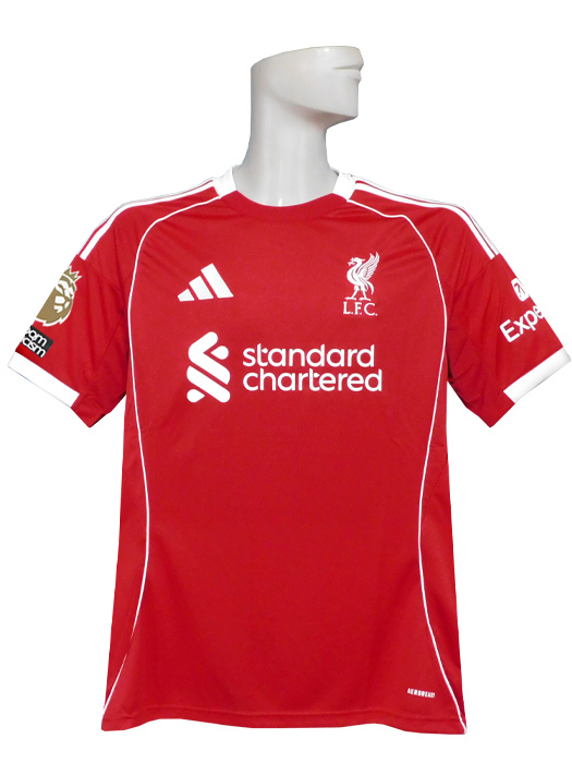 (アディダス) adidas/25/26リバプール/ホーム/半袖/遠藤/プレミア優勝+No Room For Racismパッチ付/JYF22-JV6423