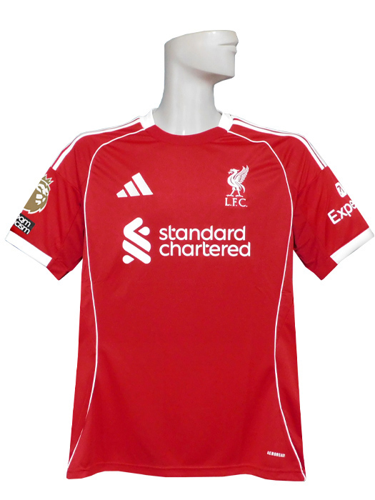 (アディダス) adidas/25/26リバプール/ホーム/半袖/サラー/プレミア優勝+No Room For Racismパッチ付/JYF22-JV6423