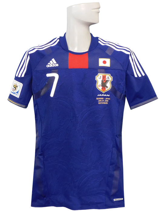 ***限定再入荷***(アディダス) adidas/10/11日本代表/TECH-FIT/ホーム/半袖/遠藤/2010W杯+デンマーク戦マッチデープリント/KF925-P67397