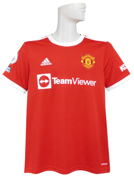 (アディダス) adidas/21/22マンチェスターユナイテッド/ホーム/半袖/ポグバ/プレミアリーグ+No Room For Racismバッジ付/KMI63-H31447