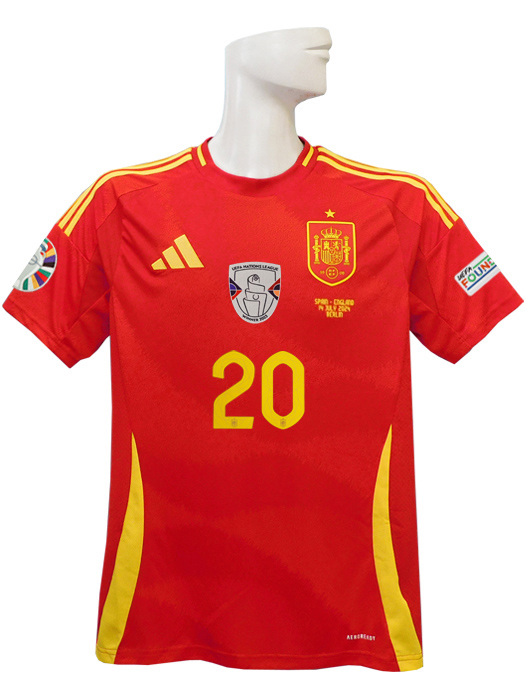 (アディダス) adidas/24/25スペイン代表/ホーム/半袖/ペドリ/決勝戦マッチデー+EURO+UNLバッジ+FOUNDATION付/フル/KOW75-IP9331