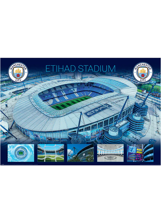 クラブオフィシャルグッズ/ポスター/マンチェスターシティ/スタジアム/PP35441