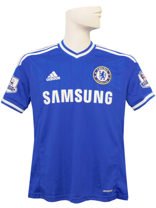 ***若干キズあり***(アディダス) adidas/13/14チェルシー/ホーム/半袖/トーレス/ジュニア用/プレミアリーグパッチ付/QU034-G90229