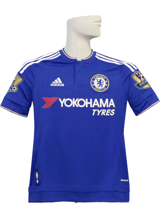 (アディダス) adidas/15/16チェルシー/ホーム/半袖/アザール/プレミアリーグチャンピオンバッジ付/ジュニア用/S11681