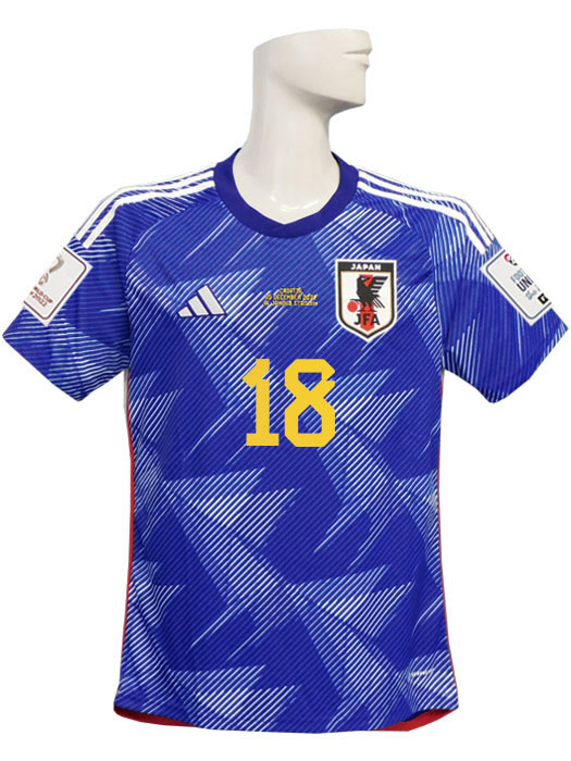 (アディダス) adidas/22/23日本代表/ホーム/半袖/浅野/2022W杯バッジ+クロアチア戦マッチデー付/フルマーキング/SX012-HF1845