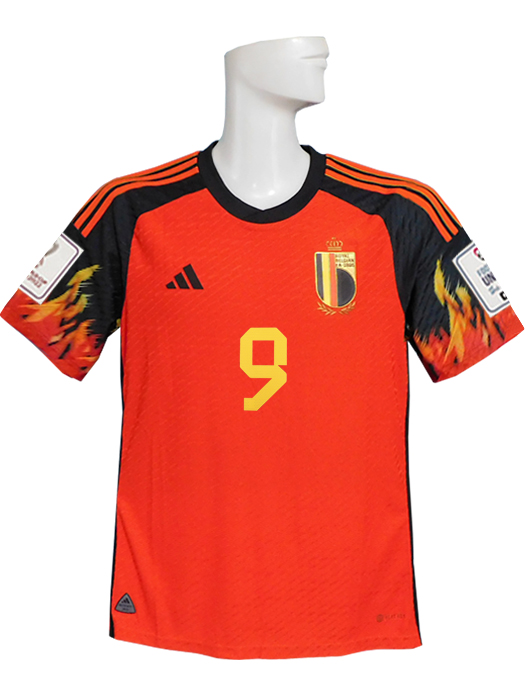 ***限定入荷***(アディダス) adidas/22/23ベルギー代表/オーセンティック/ホーム/半袖/ルカク/2022W杯パッチ付/TL556-HD9413
