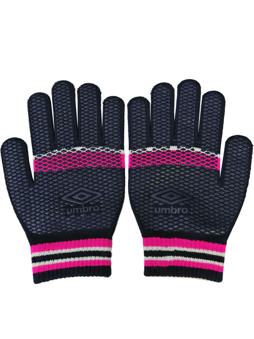 (アンブロ) UMBRO/ニットグローブ/ネイビーXピンク/UUAWJD54/簡易配送(CARDのみ送料注文後変更/1点限/保障無)