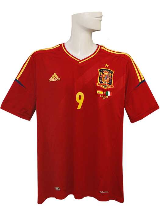 (アディダス) adidas/12/13スペイン代表/ホーム/半袖/トーレス/2012-07-01/EURO2012決勝イタリア戦/マッチデープリント/ZU355-X10937