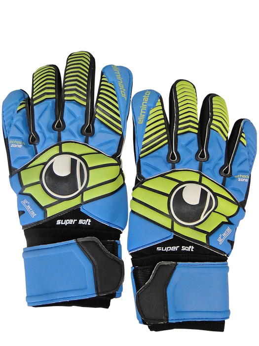 ※変色あり※(ウールシュポルト) UHLSPORT/エリミネータースーパーソフト/ブラックXブルーXパワーグリーン/1000170
