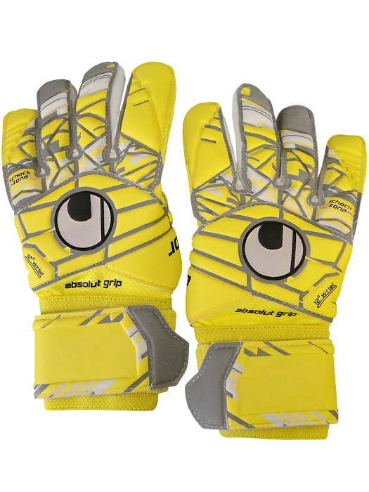 ※若干変色あり※(ウールシュポルト) UHLSPORT/エリミネーターアブソルートグリップハーフネガティブ/ライトフローイエロー/1011011-01