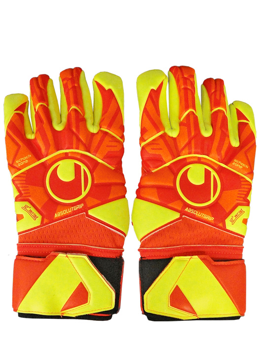 (ウールシュポルト) UHLSPORT/ダイナミックインパルス アブソルートグリップ フィンガーサラウンド/オレンジXフローイエロー/1011142-01