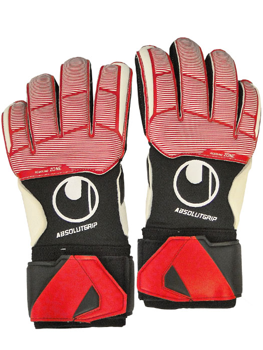 ※変色あり※(ウールシュポルト) UHLSPORT/アブソルートグリップ/ブラックXレッド/1011217-01