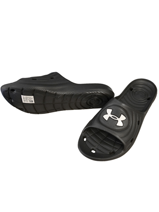 (アンダーアーマー) UNDER ARMOUR/シャワーサンダル/UA ロッカー スライド/ブラック/3023758/ビッグサイズ