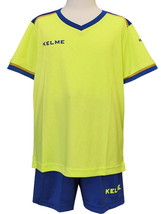 (ケルメ) KELME/フットボールシャツ/パンツセット/ネオンイエローXロイヤルブルー/3873001-209/簡易配送(CARDのみ/1点限)