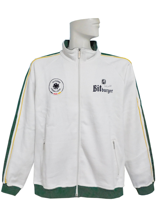 クラブオフィシャルグッズ/ドイツ代表/ビットブルガー/トラックジャケット/ホワイトXグリーン/400058