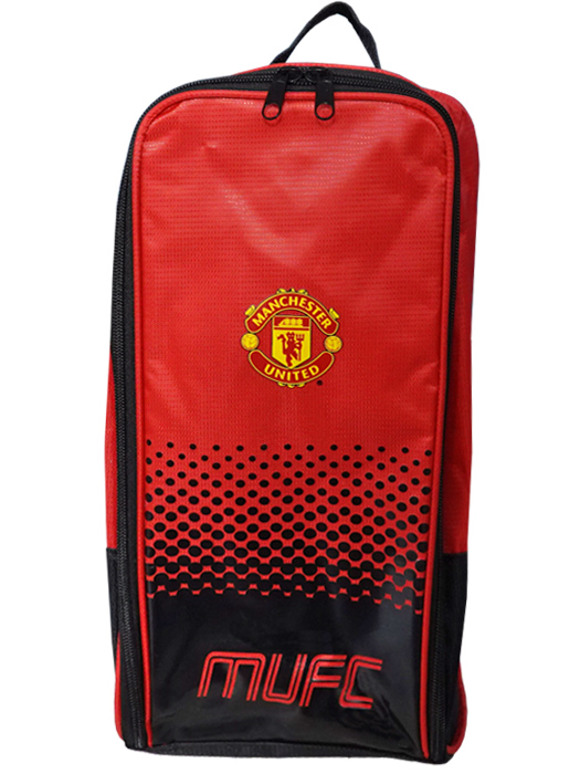 クラブオフィシャルグッズ/マンチェスターユナイテッド /オフィシャルシューズバッグ/レッドXブラック/5015860242670