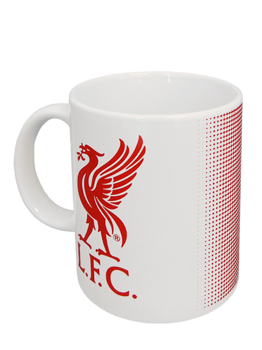 クラブオフィシャルグッズ/リバプール/オフィシャルマグカップ/ハーフトーン/レッドXホワイト/5051586000835