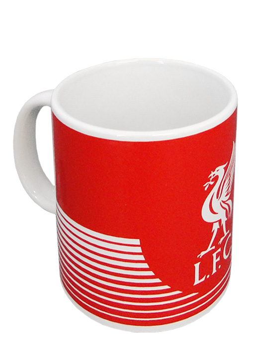 クラブオフィシャルグッズ/リバプール/オフィシャルマグカップ/ライン/レッドXホワイト/5051586028068