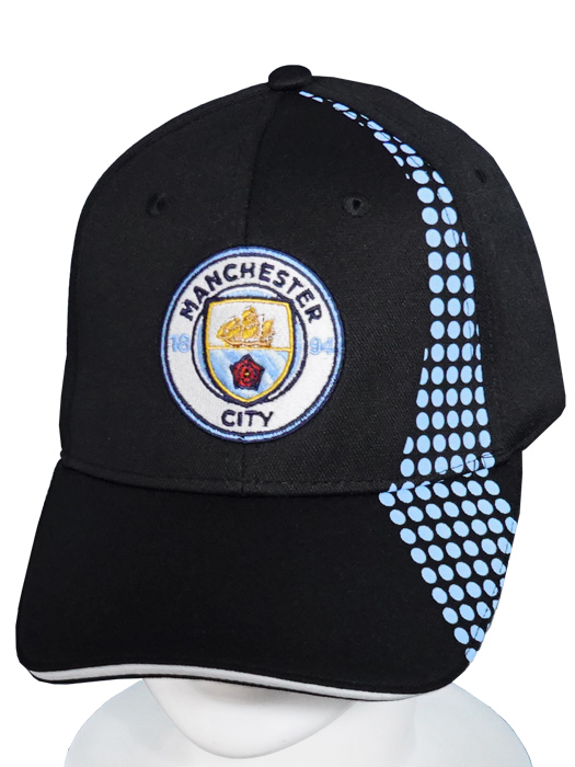 クラブオフィシャルグッズ/マンチェスターシティ/オフィシャル キャップ UCL ベースボールファン キャップ/ブラック/5056704050938