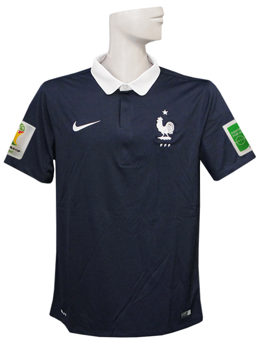 (ナイキ) NIKE/2014フランス代表/ホーム/半袖/2014FIFAワールドカップ/スリーブバッジ+FIFA FOOTBALL FOR HOPEバッジ付/577926-410