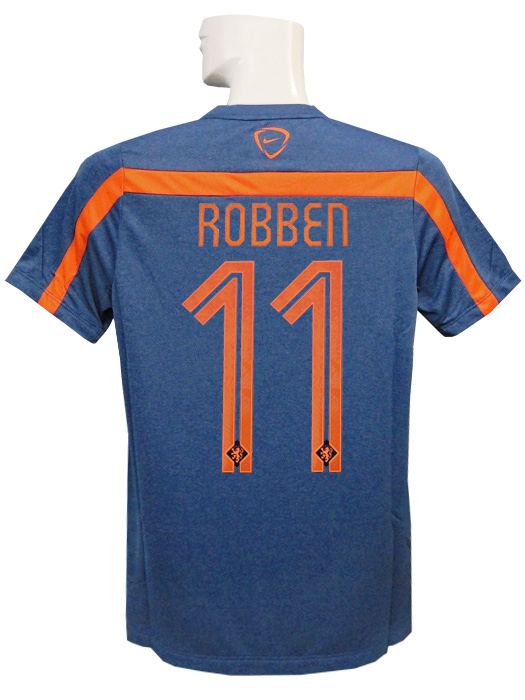【大きめ美品】NIKE サッカーオランダ代表ロッベン選手ユニフォーム 背番号入