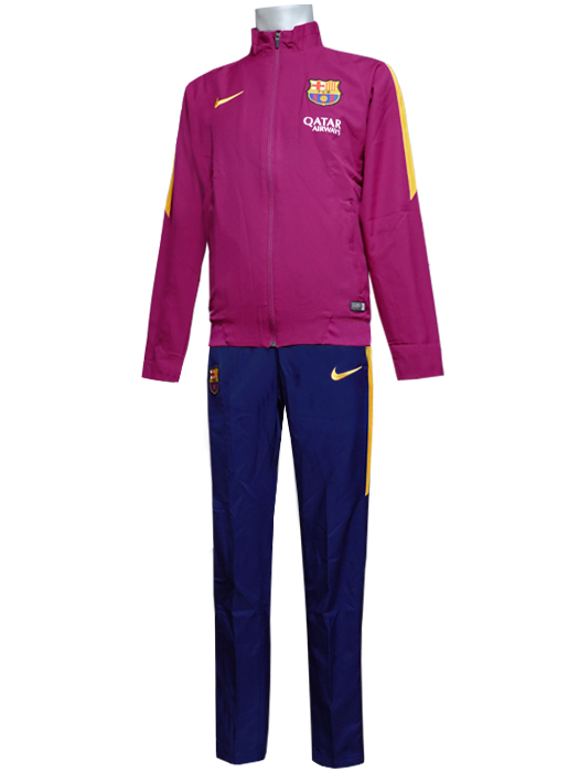 ***限定入荷***(ナイキ) NIKE/15/16バルセロナ/サイドラインウーブンウォームアップスーツ/パープルXネイビー/686649-560