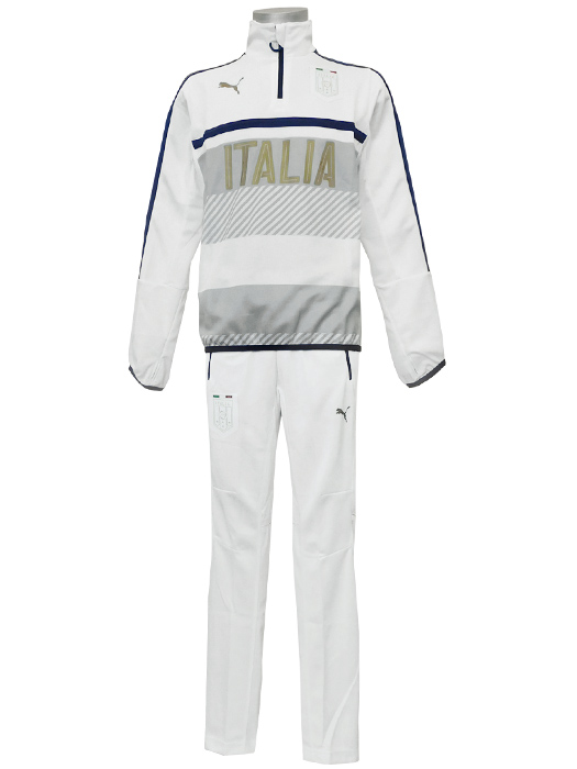 (プーマ) PUMA/16/17イタリア代表/1/4ジップ/トレーニングスーツ/ホワイト/751132-11-751133-11