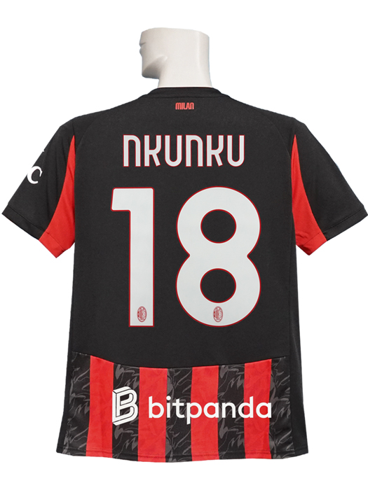 (プーマ) PUMA/25/26ACミラン/ホーム/半袖/エンクンク/セリエAバッジ+Bitpandaスポンサー付/779962-01