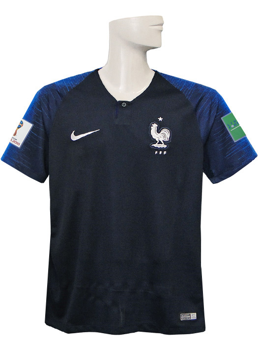 (ナイキ) NIKE/18/19フランス代表/ホーム/半袖/2018ワールドカップバッジ+LIVING FOOTBALLバッジ付/893872-451