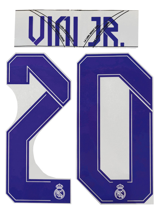 (エイブリィデニソン) Avery Dennison/21/22レアルマドリード/ホーム/マーキングシート/ヴィニシウス