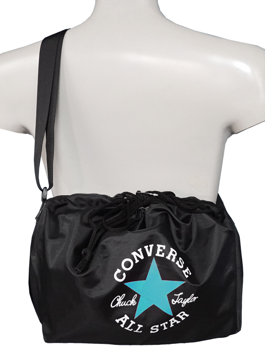 (コンバース) CONVERSE/巾着シューズケース/マルチスポーツバッグ/ブラックXミント/C2452097-1945/簡易配送(CARDのみ/1点限/保障無)