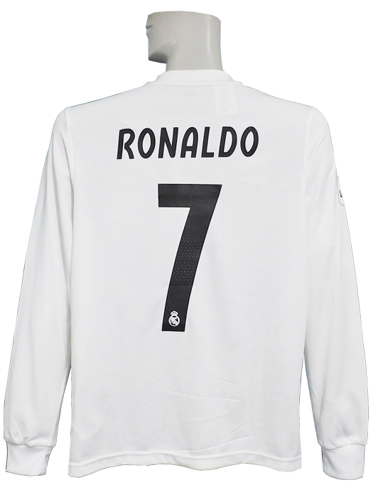 ***限定入荷***(アディダス) adidas/18/19レアルマドリード/ホーム/長袖/ロナウド/CWC優勝+LFPバッジ付/CG0546