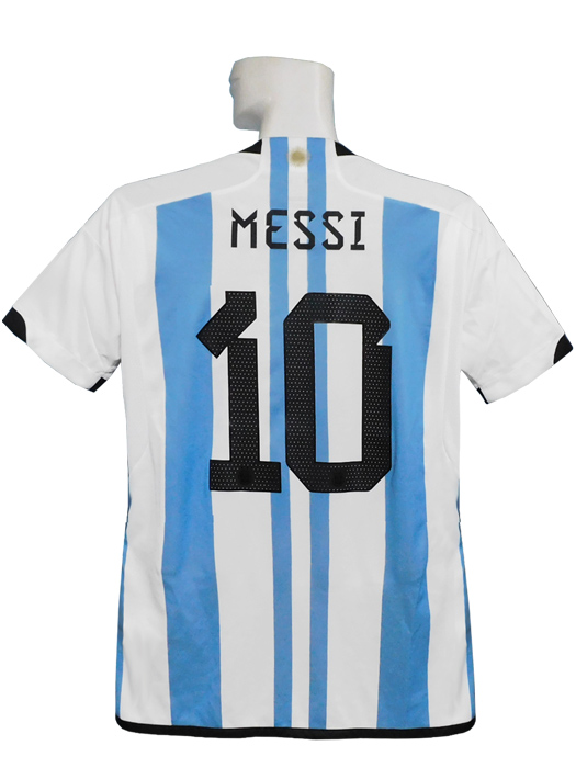 (アディダス) adidas/22/23アルゼンチン代表/ホーム/半袖/メッシ/2022優勝+2022W杯バッジ付/DKD76-IB3597