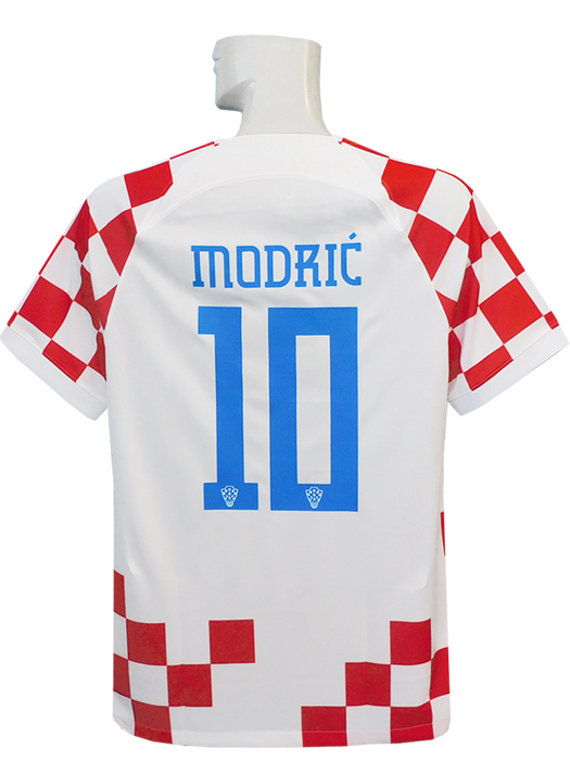 ***限定再入荷***(ナイキ) NIKE/22/23クロアチア代表/ホーム/半袖/モドリッチ/2022W杯バッジ付/DN0684-100