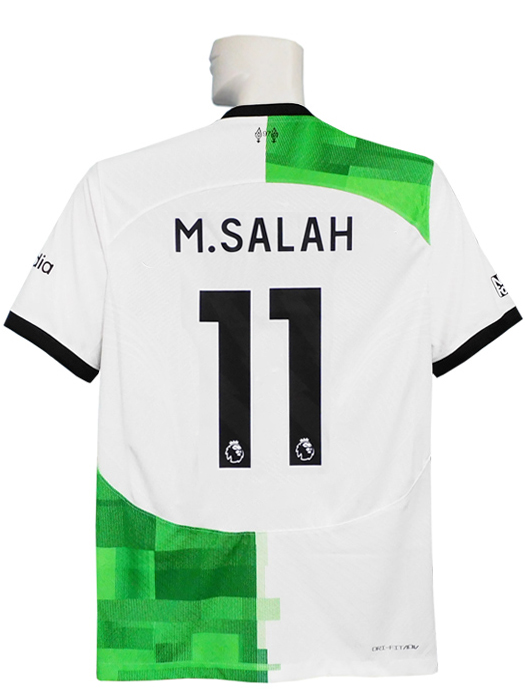 ***限定入荷***(ナイキ)NIKE/23/24リバプール/オーセンティック/アウェイ/半袖/サラー/プレミア+NRFRパッチ付/DX2617-101