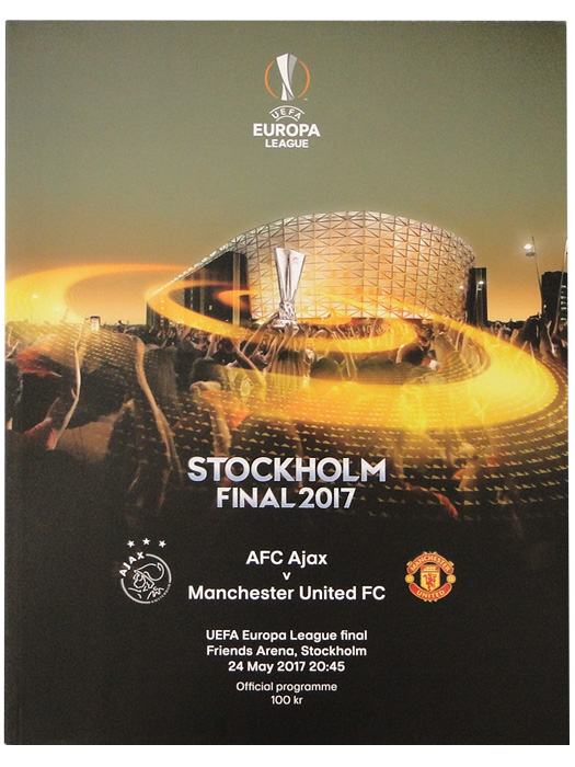 2017/UEFAヨーロッパリーグFINALオフィシャルプログラム/マンチェスターUTD VS アヤックス/簡易配送(CARDのみ/送料注文後変更/1点限)