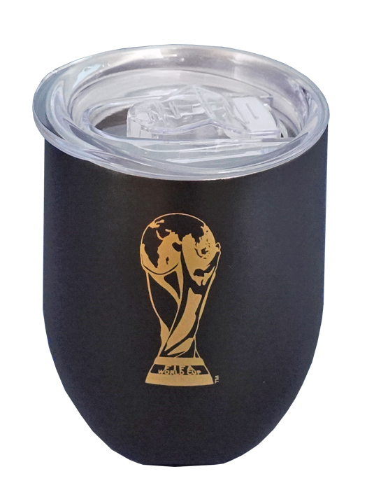 クラブオフィシャルグッズ/2026FIFAワールドカップ/オフィシャルワイン タンブラー/ブラックXゴールド/F26-BO-0006
