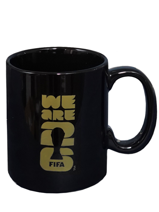 クラブオフィシャルグッズ/2026FIFAワールドカップ/オフィシャルトロフィーマグカップ/ブラックXゴールド/F26-MG-0002