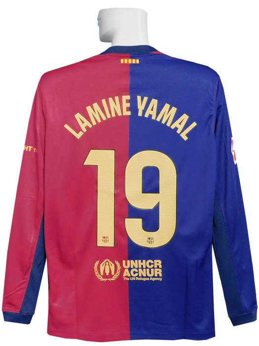 ***限定入荷***(ナイキ) NIKE/24/25バルセロナ/ホーム/長袖/ラミン・ヤマル/ラリーガパッチ付/FN8806-456