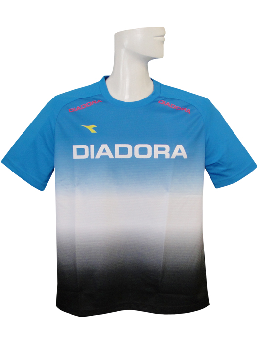 ディアドラ) DIADORA/G2.0プラクティスシャツ半袖/ターコイズXブラック/FP4301-62/簡易配送(CARDのみ/送料注文後変更/1点限)  サッカーショップ ネイバーズスポーツ