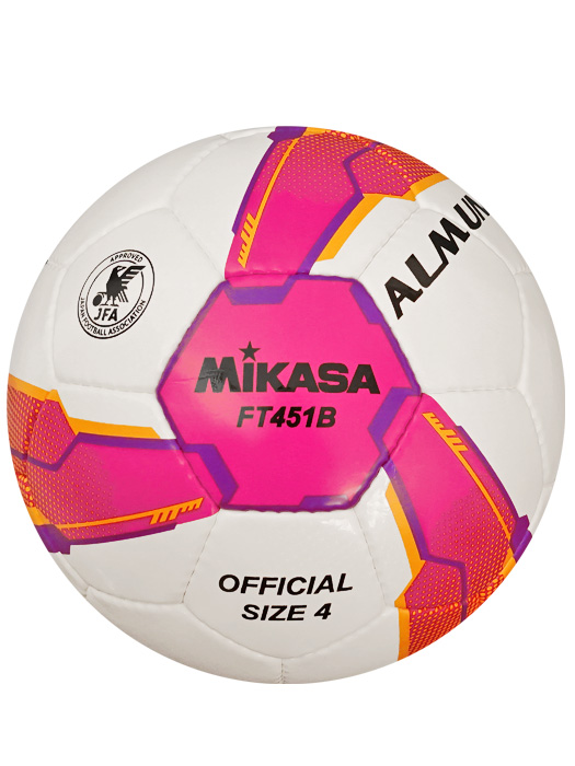 (ミカサ) MIKASA/サッカーボール/ホワイトXピンクXバイオレット/4号/FT451B