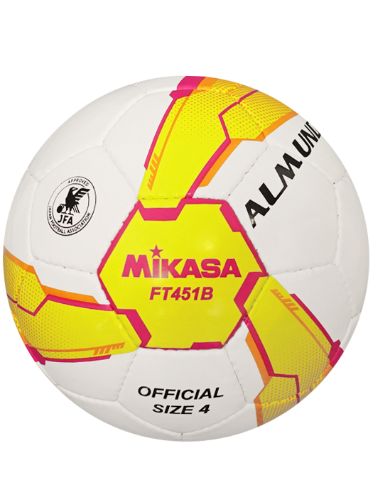 (ミカサ) MIKASA/サッカーボール/ホワイトXイエローXピンク/4号/FT451B