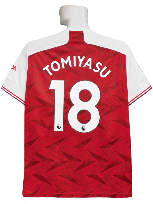 ***若干汚れと傷あり***(アディダス) adidas/20/21アーセナル/ホーム/半袖/冨安/プレミアリーグバッジ付/GEY06-EH5817