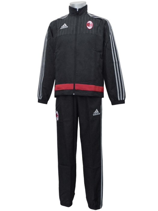 (アディダス) adidas/15/16ACミラン/プレゼンテーションスーツ/ソリッドグレーXビクトリーレッドS04/GYP29-S20667