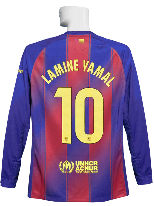 (ナイキ) NIKE/25/26バルセロナ/ホーム/長袖/ラミン・ヤマル/ラリーガパッチ+ラリーガ優勝パッチ付/HJ4611-456