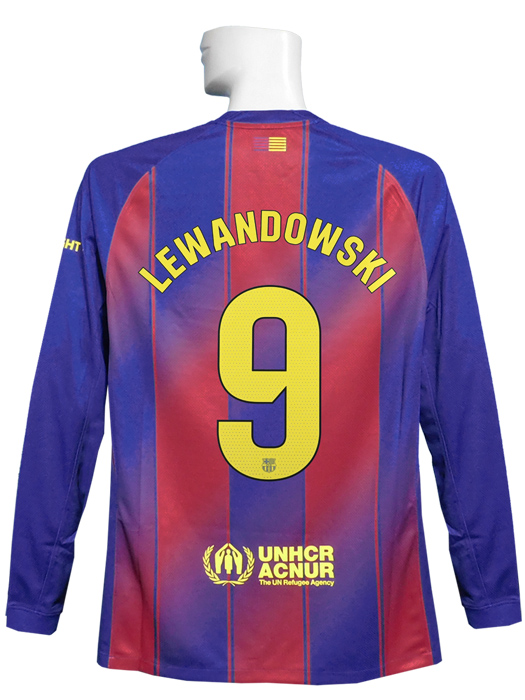 (ナイキ) NIKE/25/26バルセロナ/ホーム/長袖/レバンドフスキ/ラリーガパッチ+ラリーガ優勝パッチ付/HJ4611-456