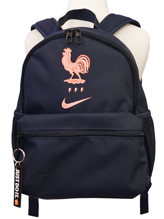 (ナイキ)NIKE/25/26フランス代表/Just Do It ミニバックパック/オブシディアンXブリーチコーラル/ジュニア用/HV2235-451