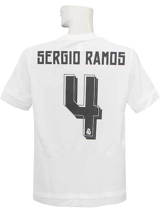 ***限定再入荷***(アディダス) adidas/15/16レアルマドリード/ホーム/半袖/2014FIFA-CWC優勝パッチ付/セルヒオ・ラモス/JOG85-S12652
