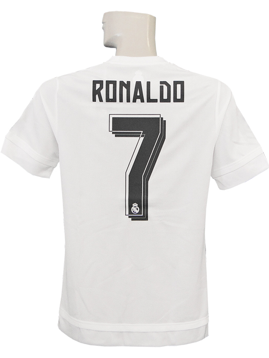 ***限定再入荷***(アディダス) adidas/15/16レアルマドリード/ホーム/半袖/2014FIFAクラブW杯優勝バッジ付/ロナウド/JOG85-S12652