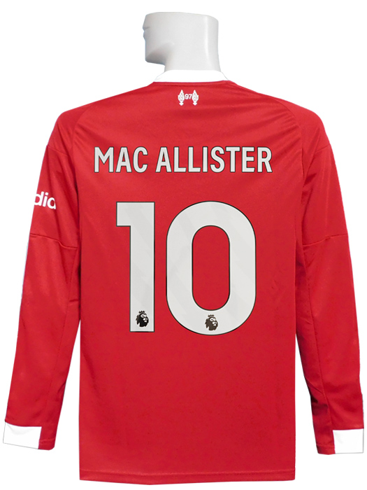 (アディダス) adidas/25/26リバプール/ホーム/長袖/マック・アリスター/プレミア優勝+No Room For Racismパッチ付/JYF51-JV6456